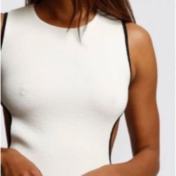 NWT RUDI GERNREICH White Sleeveless Cutout Dress Medium - Picture 3 of 16